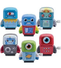 Mini Tin Robots Wind-Ups by Schylling