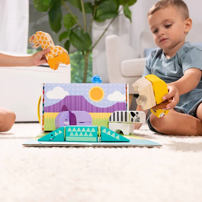 Melissa & Doug Blockables Safari Play Set
