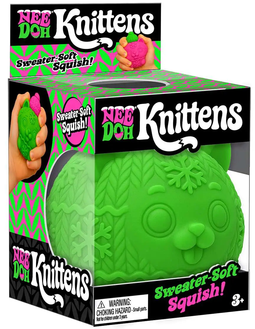 Nee Doh Knittens Nee-Doh Needoh Sensory Squishmas Winter Squish Toy
