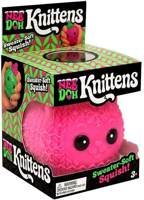 Nee Doh Knittens Nee-Doh Needoh Sensory Squishmas Winter Squish Toy