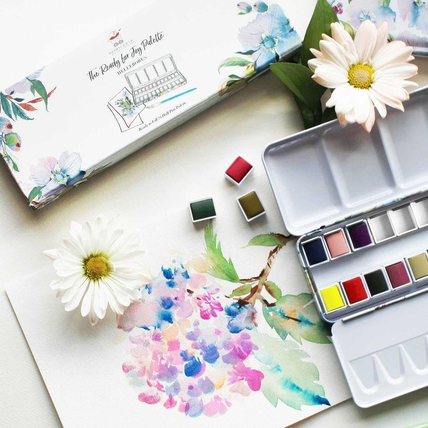 The Ready For Joy Empty Watercolor Palette - Hellebores