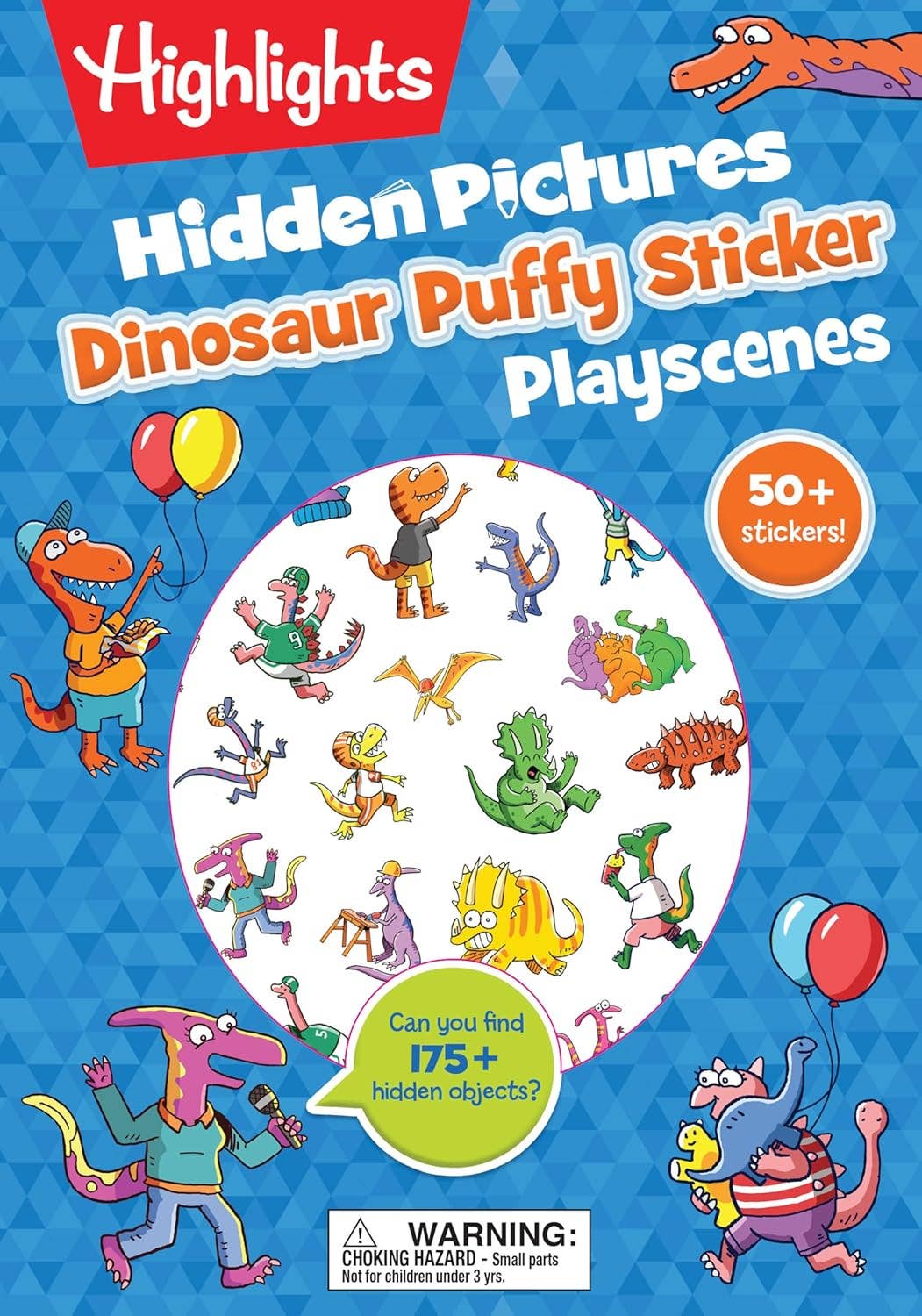 Dinosaur Hidden Pictures Puffy Sticker Playscenes