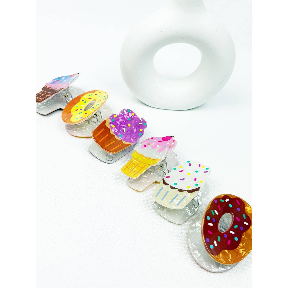 Premium Quality Donut and Ice Cream Hair clip Claw Clip