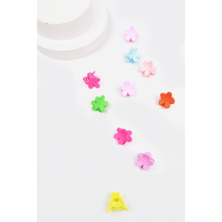 Mini Flower Hair clip Claw Set