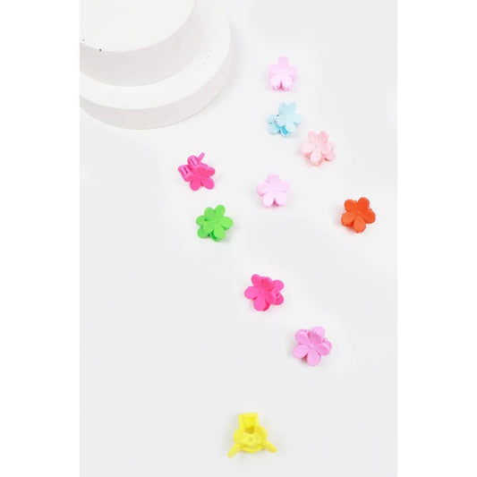 Mini Flower Hair clip Claw Set