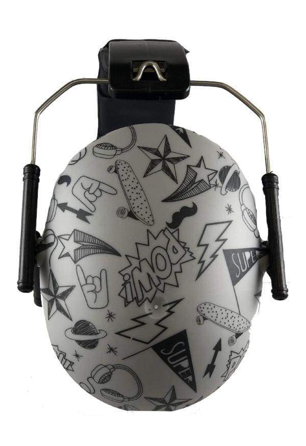 Kids Hearing Protection Earmuffs - Prints: Baseball