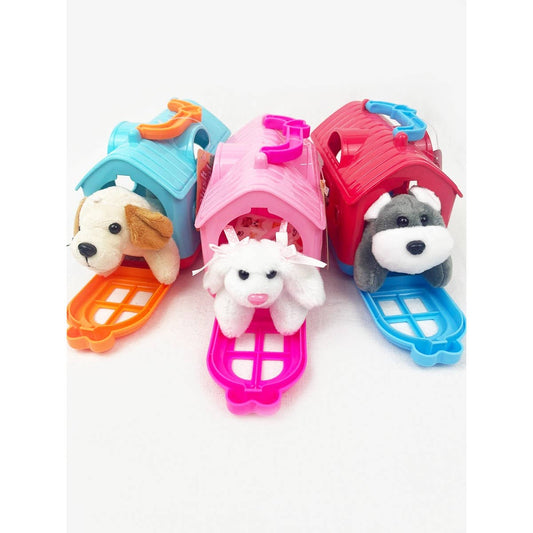 Plush Pet House With Pet Toy: MIX COLOR / ONE(6)