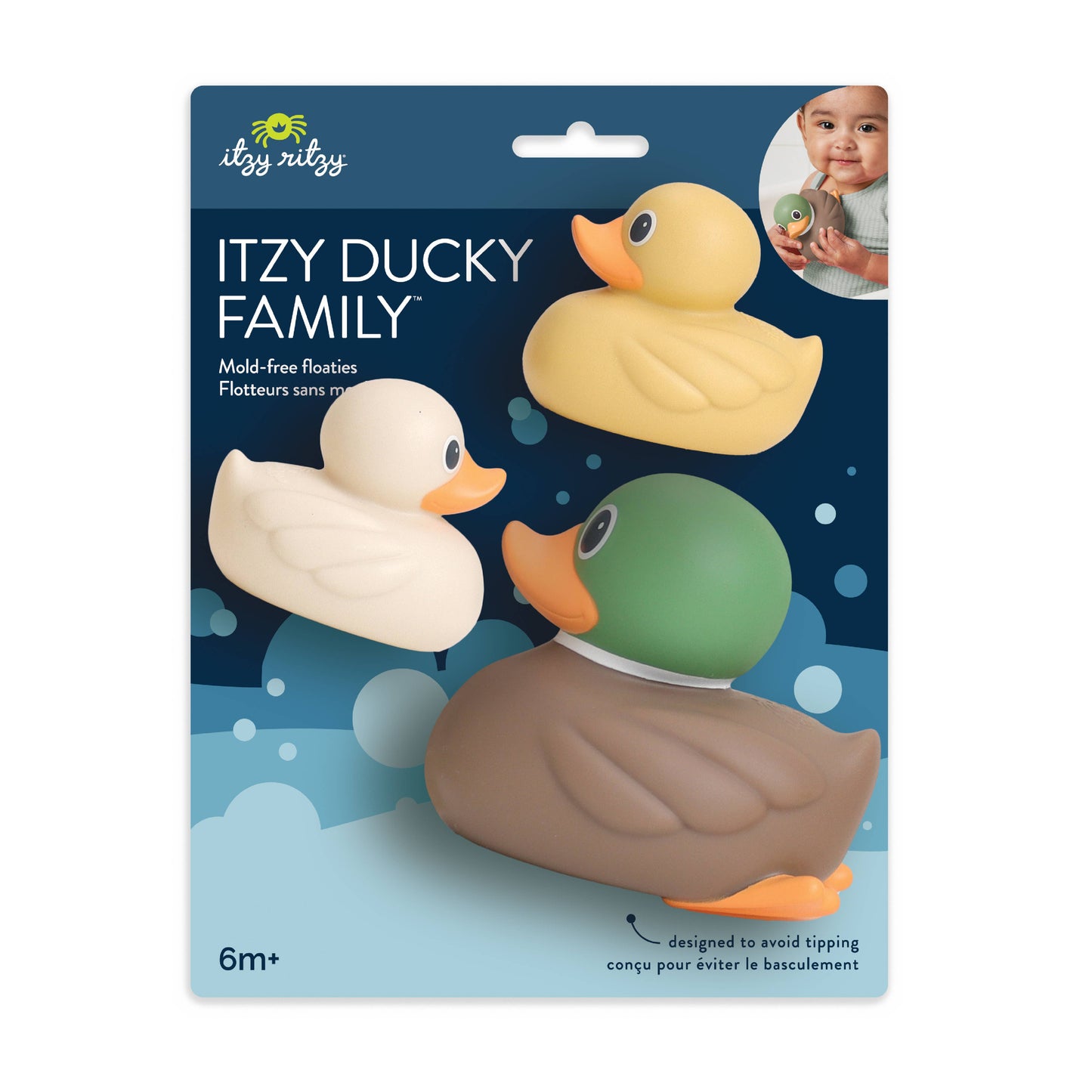*NEW OPTION* Itzy Ducky Family™ - Bath + Water Table Toys: Mallard