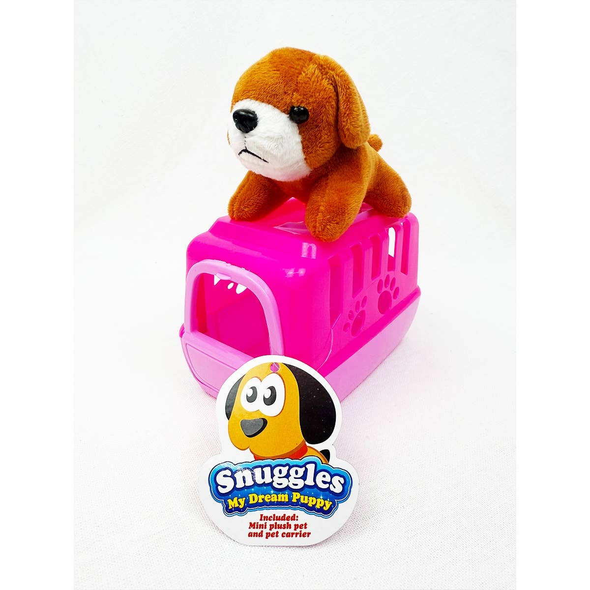 Adorable Plush Puppy dog Toy with Carrier