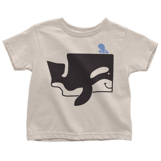 Washington Orca Whale toddler tshirt : 2T