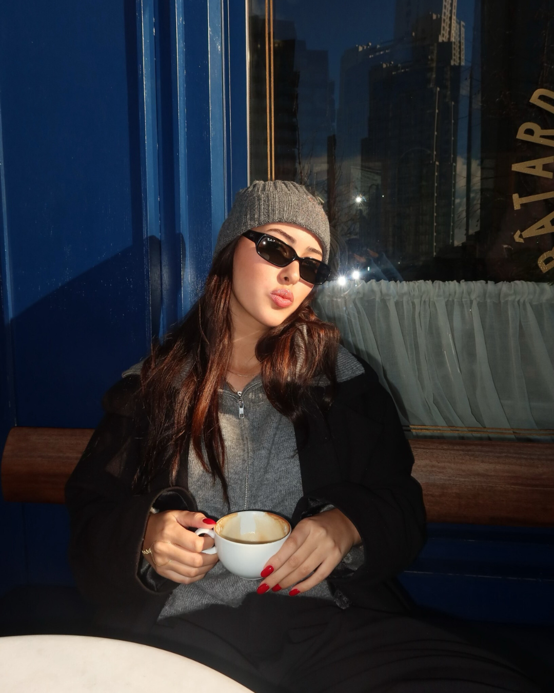 Women's Beanie - Premium  Soft Knit Winter Hat: Christmas Red