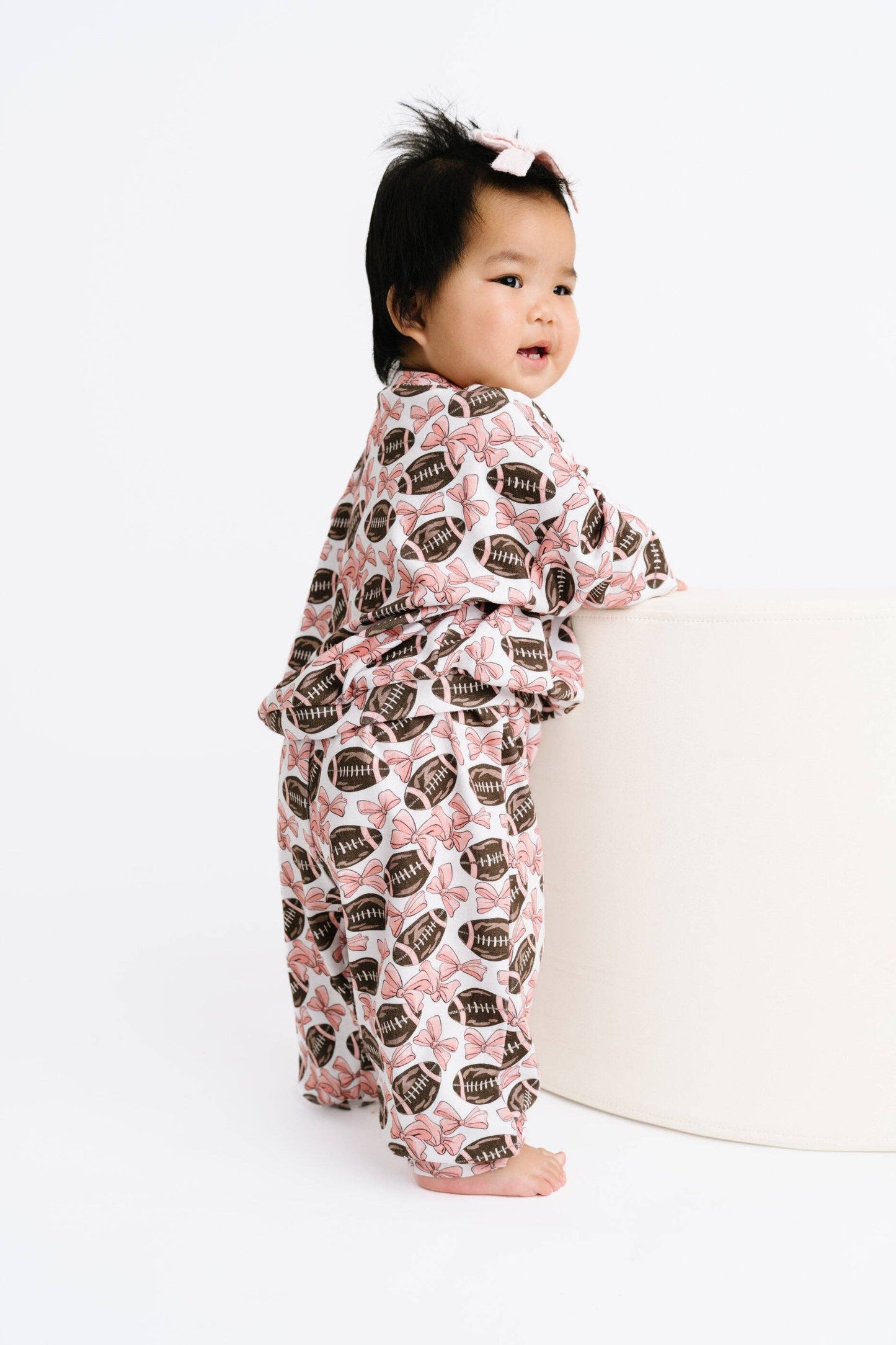 Bows & Touchdowns Sweatsuit: 3T