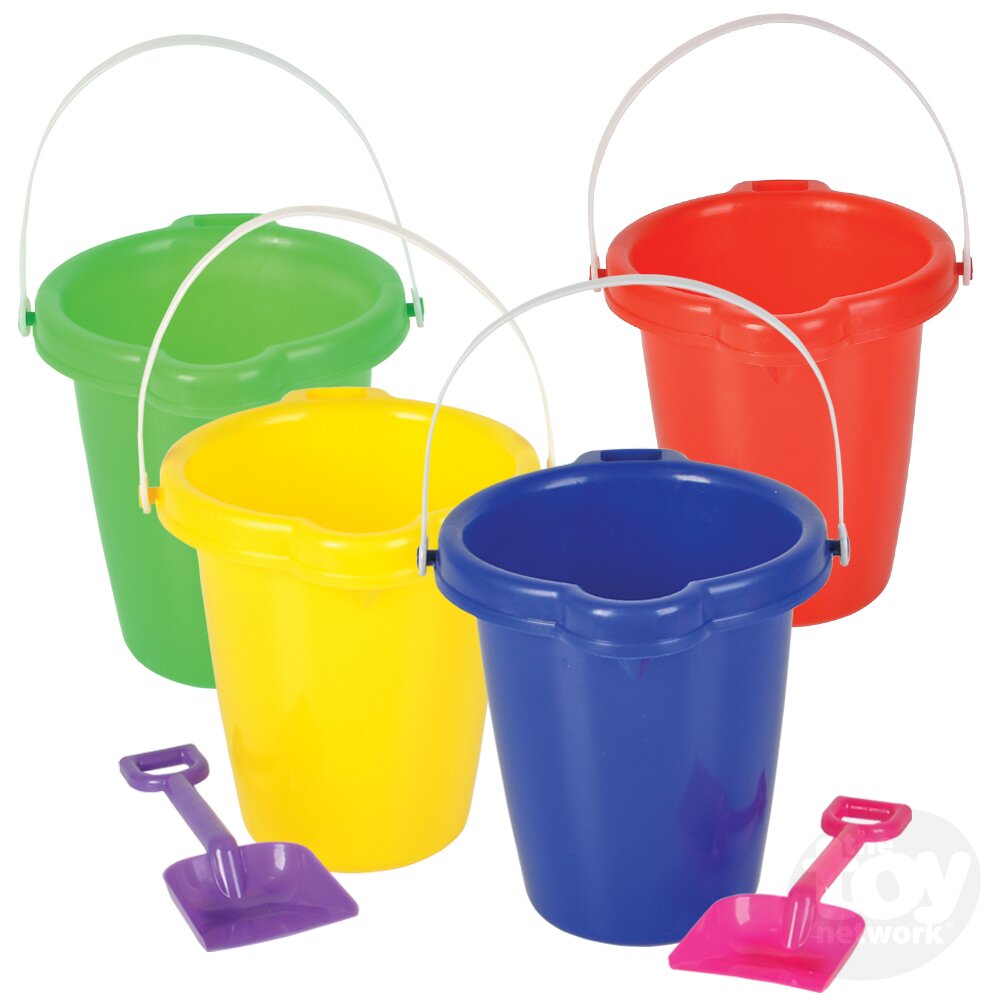 7.5" Beach set Bucket with shovel