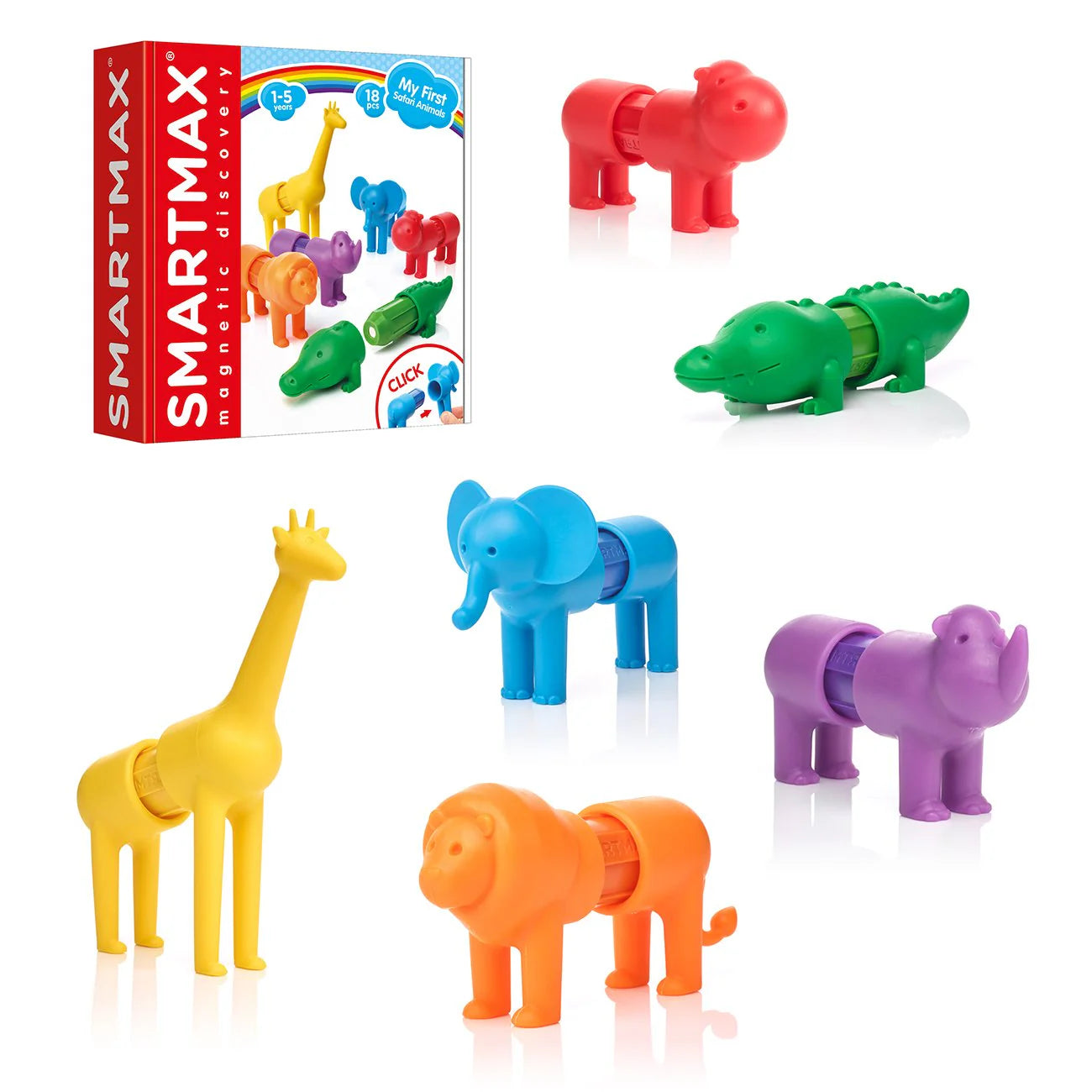 Smart Toys Magnetic discovery MY FIRST SAFARI ANIMALS 18pc