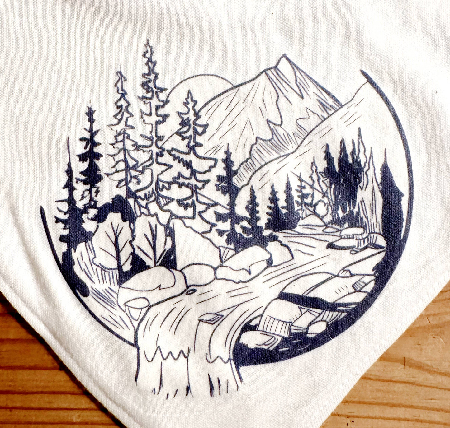 Handkerchief Bib -  PNW / Heather Grey / One Size