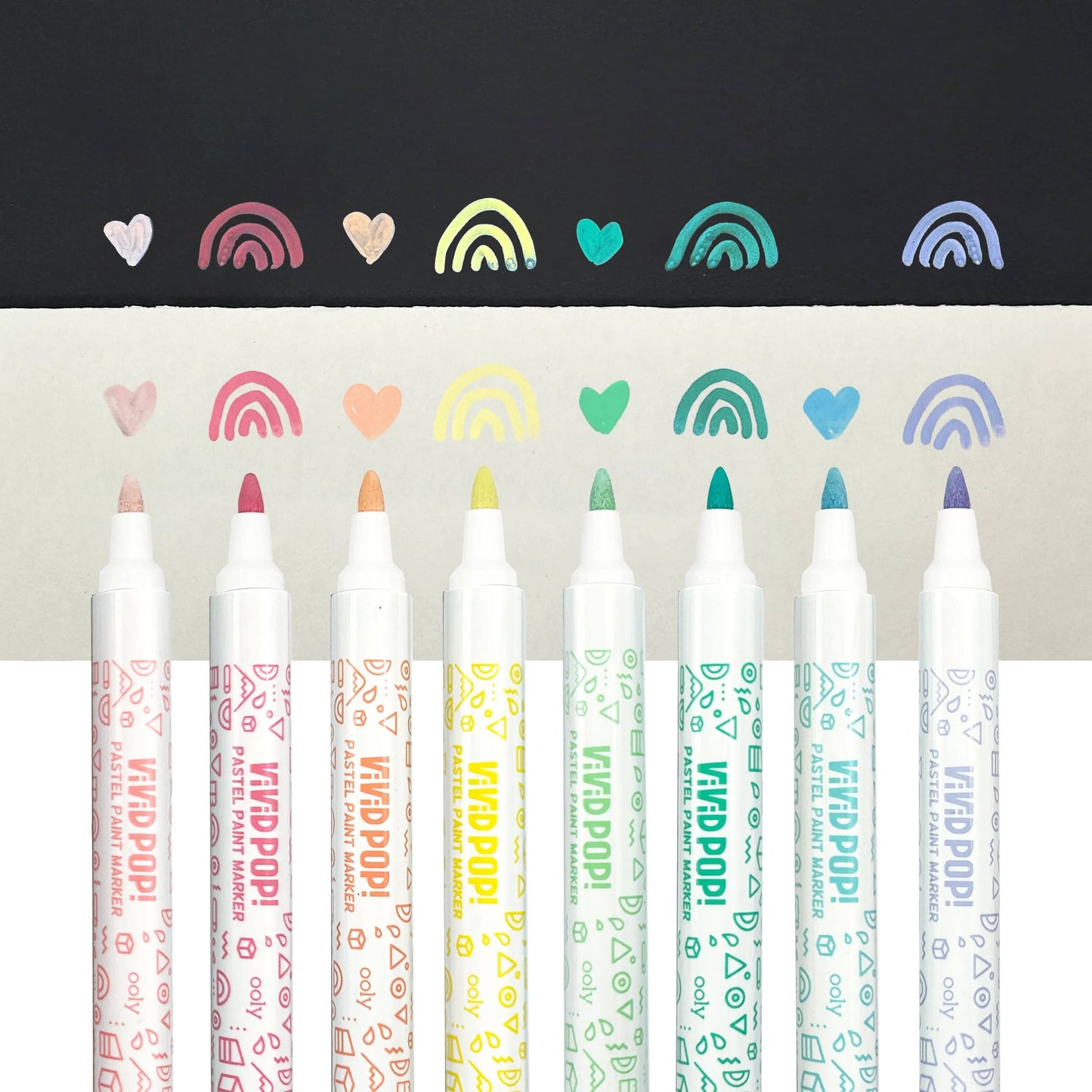 Vivid Pop!: Opaque Water-Based Paint Markers - Pastel (Set of 8)
