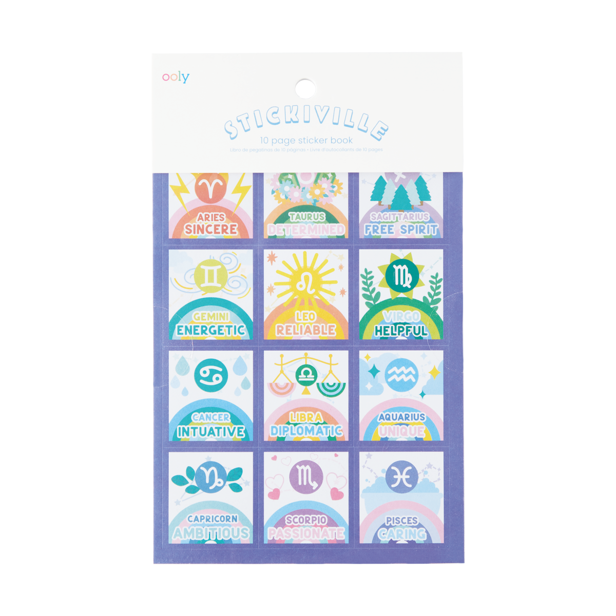 Ooly Stickiville 10 Page sticker Book - Zodiac