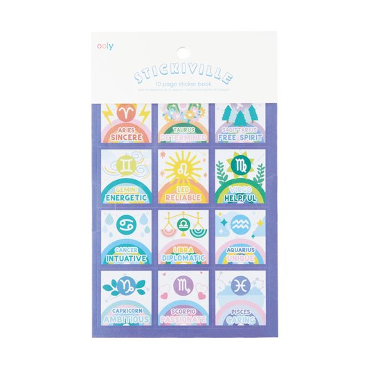 Ooly Stickiville 10 Page sticker Book - Zodiac