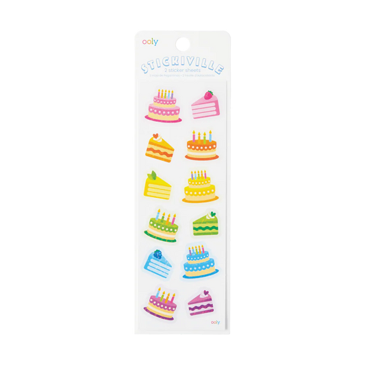 Stickiville Birthday Cakes Stickers