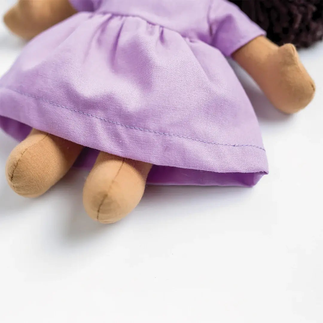 Waldorf-Inspired Doll – Handcrafted, 10" My Friend Mimi dark skin