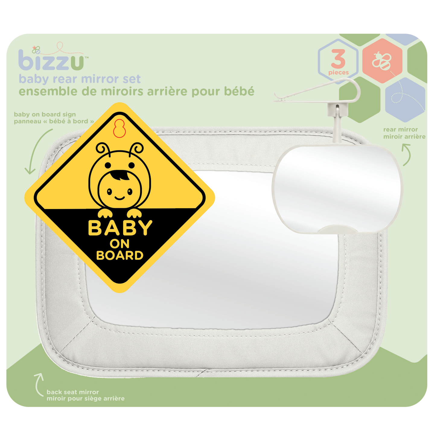 Baby Car Rear Mirror Set