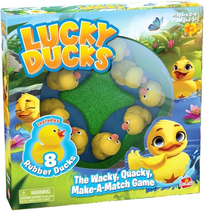 Lucky Ducks - Preschool Memory & Matching Game with 8 Ducks