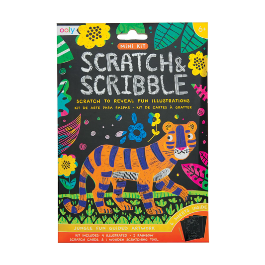Mini Scratch & Scribble Art Kit: Jungle Fun
