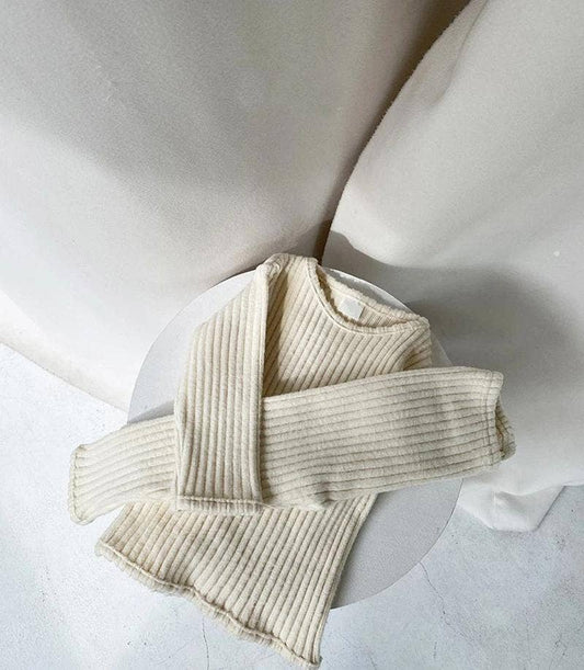 Annie & Charles® organic cotton set: Cream / 6-12 M