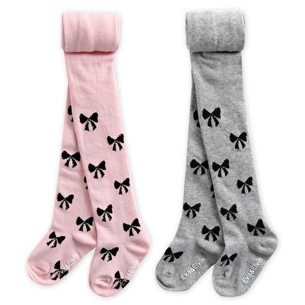 Girls Tights Jane Ribbon - Pink: Pink / S (1-3T)