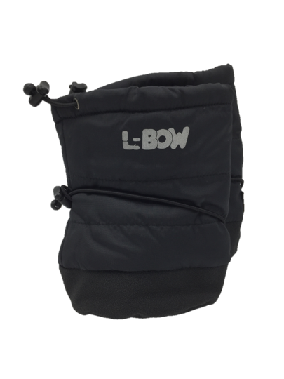 Infant Booties by L-Bow Black: 12-24m