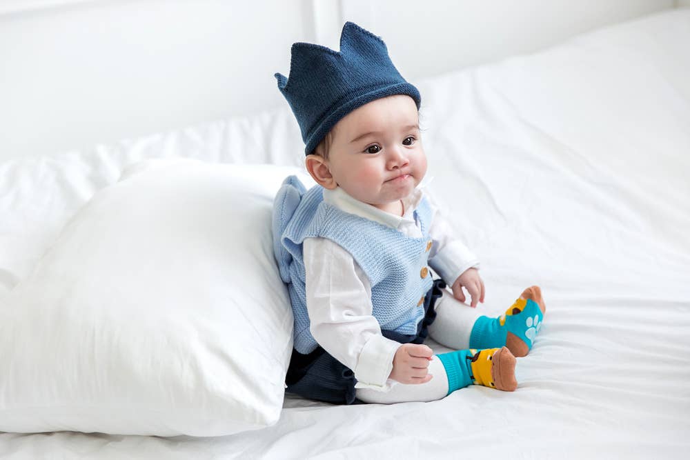 Zoo Socks Giraffe Baby Animal: Yellow / M (3 ~5T)