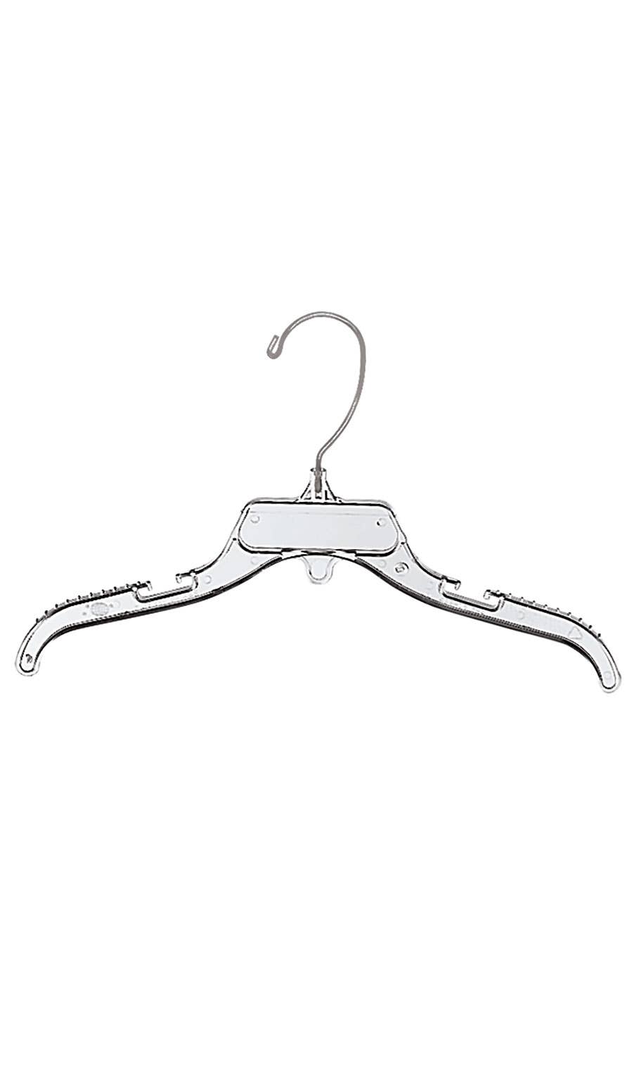 12" Break-Resistant Plastic Children's Dress Hangers