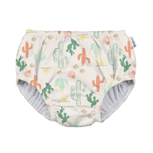 Eco Pull-up Swim Diaper | 2024 Prints: Light Sand Cactus / 12m