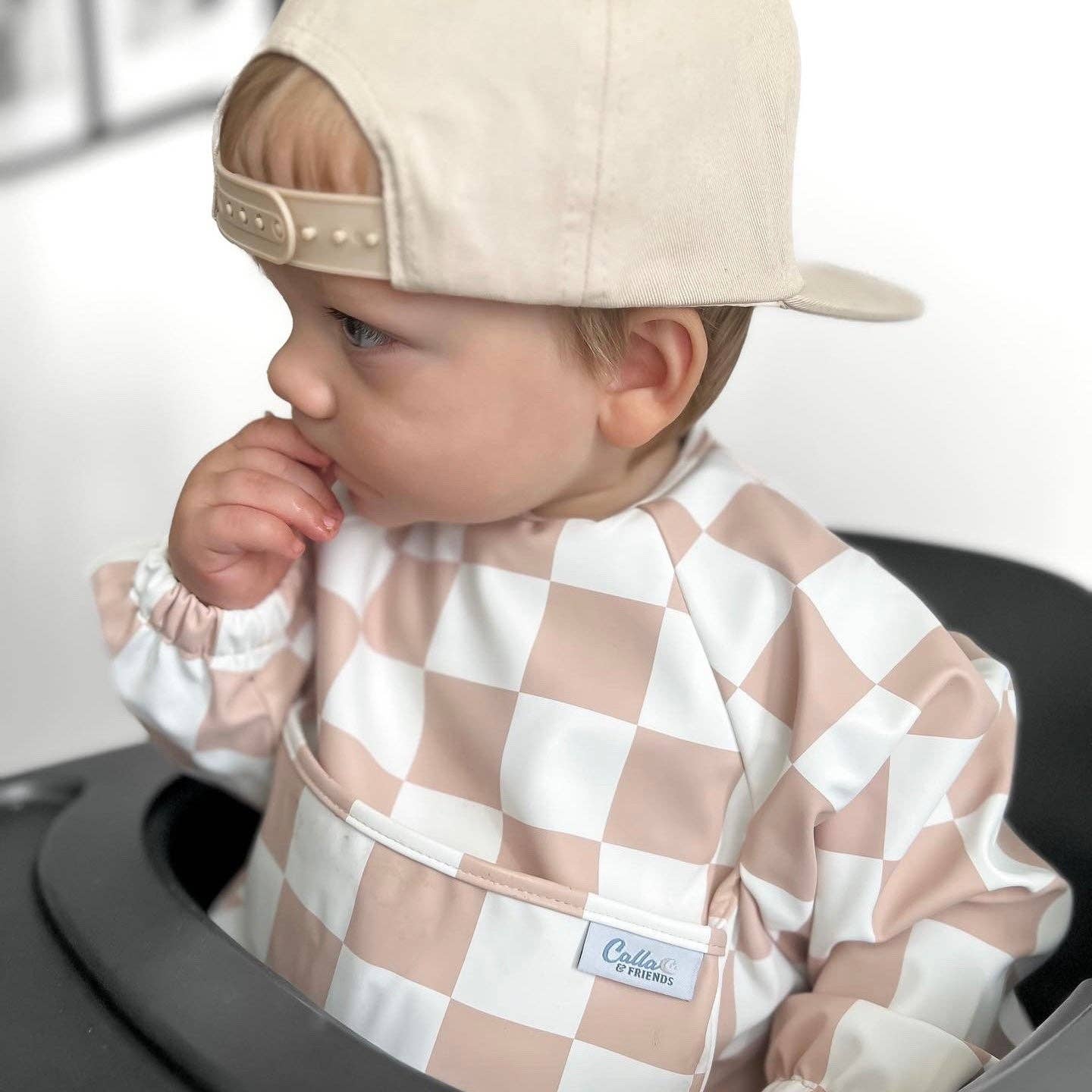 The Grayson Long Sleeve Bib - Checkered: BLACKOUT