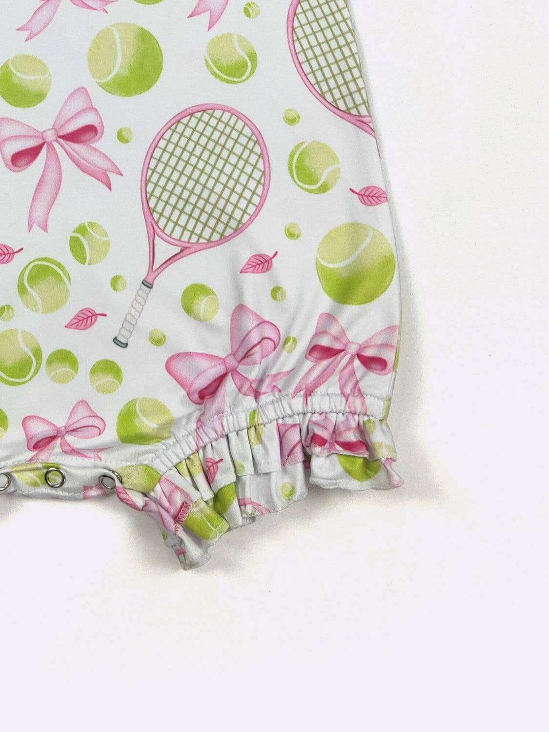 Preppy Tennis Baby Romper: 0/6mo