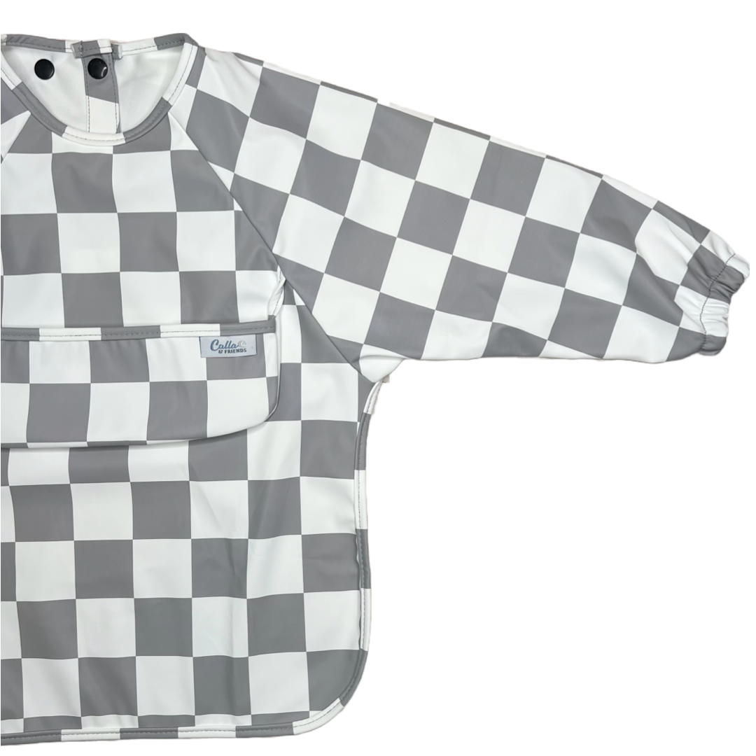 The Grayson Long Sleeve Bib - Checkered: BLACKOUT