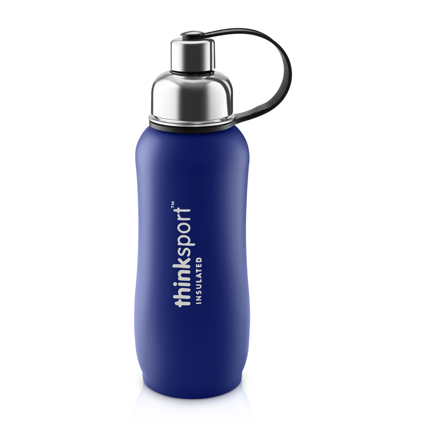 Insulated Sports Water Bottle - Coated Blue  17oz