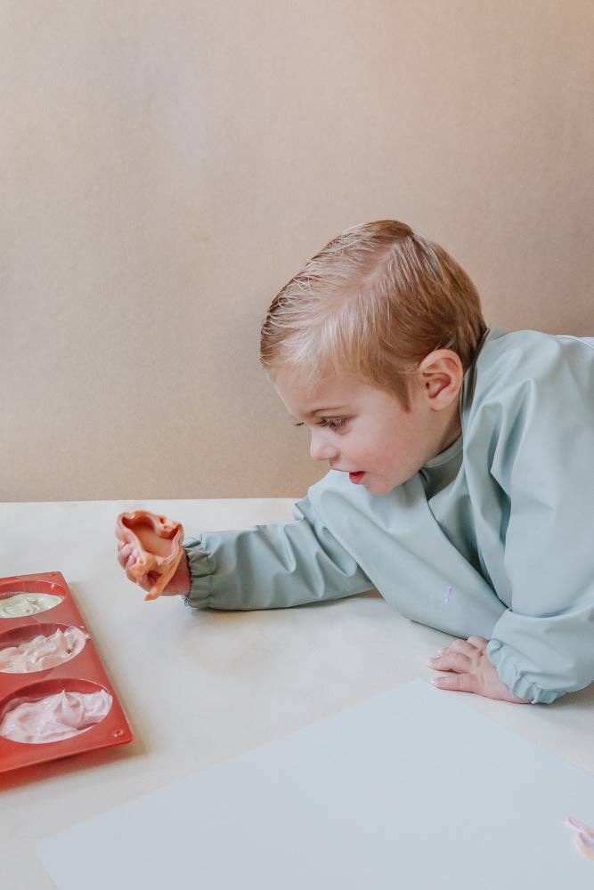 Smock Bib: Muted / 2T-3T