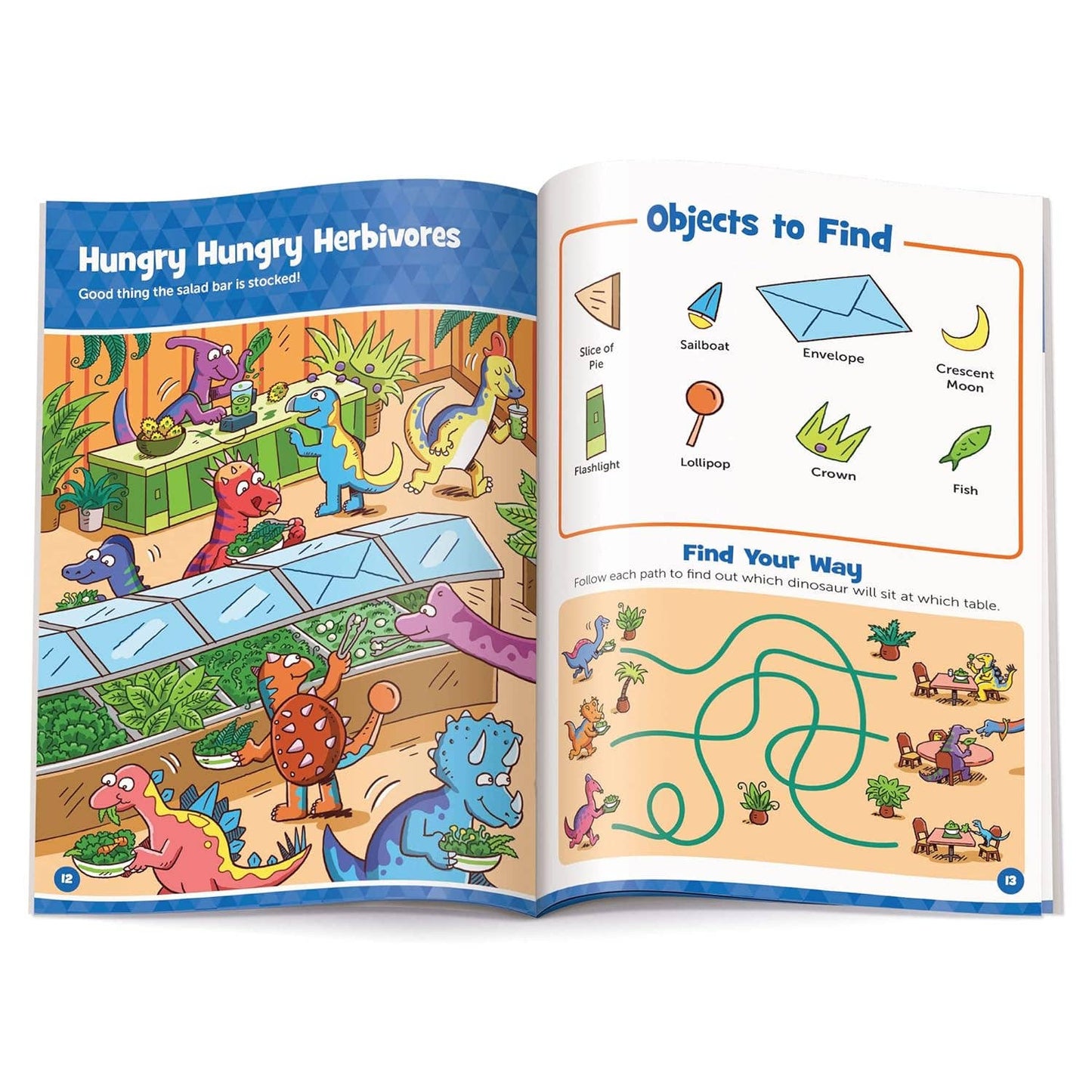 Dinosaur Hidden Pictures Puffy Sticker Playscenes