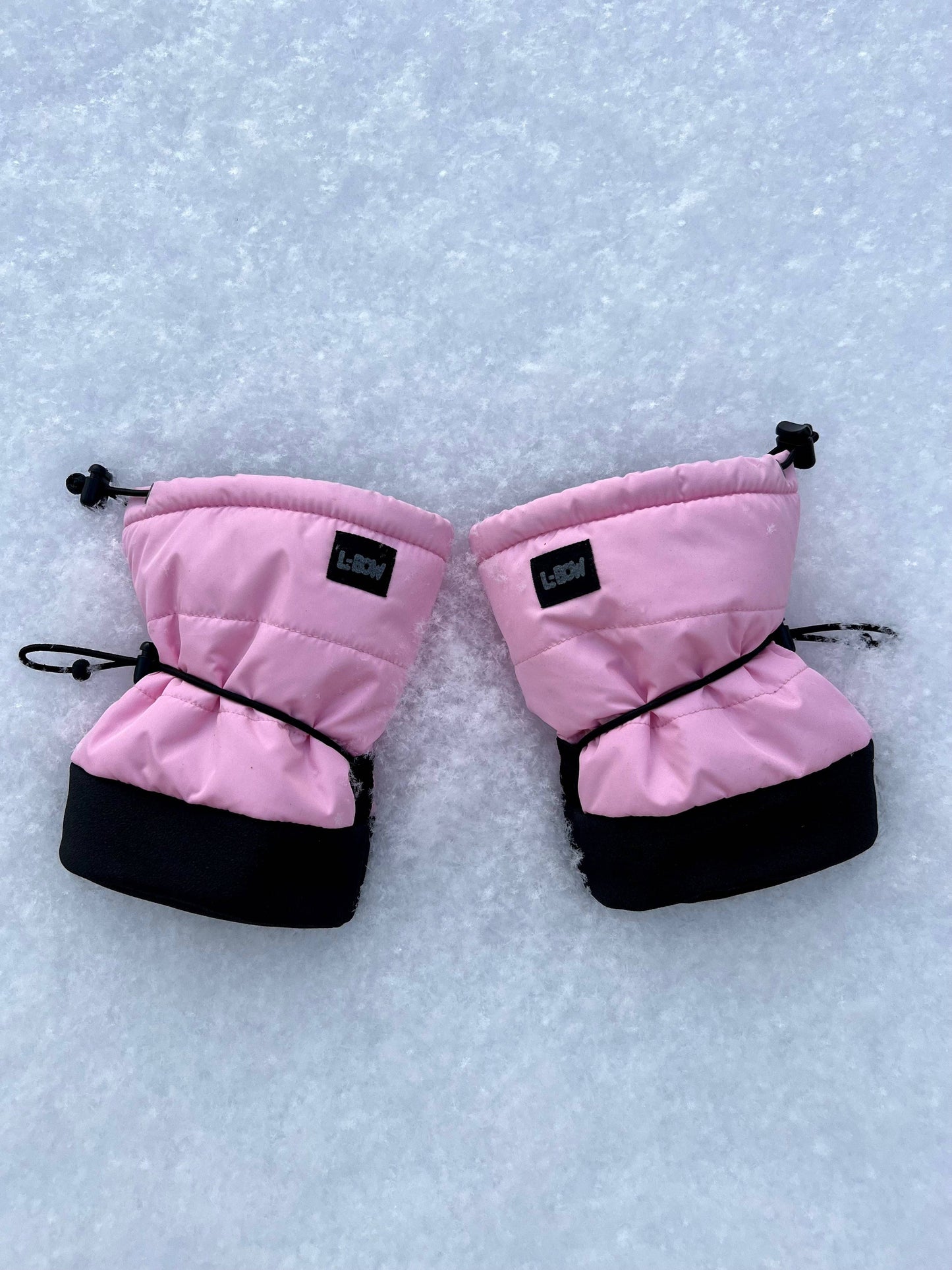 Infant Booties by L-Bow Pink: 12-24m