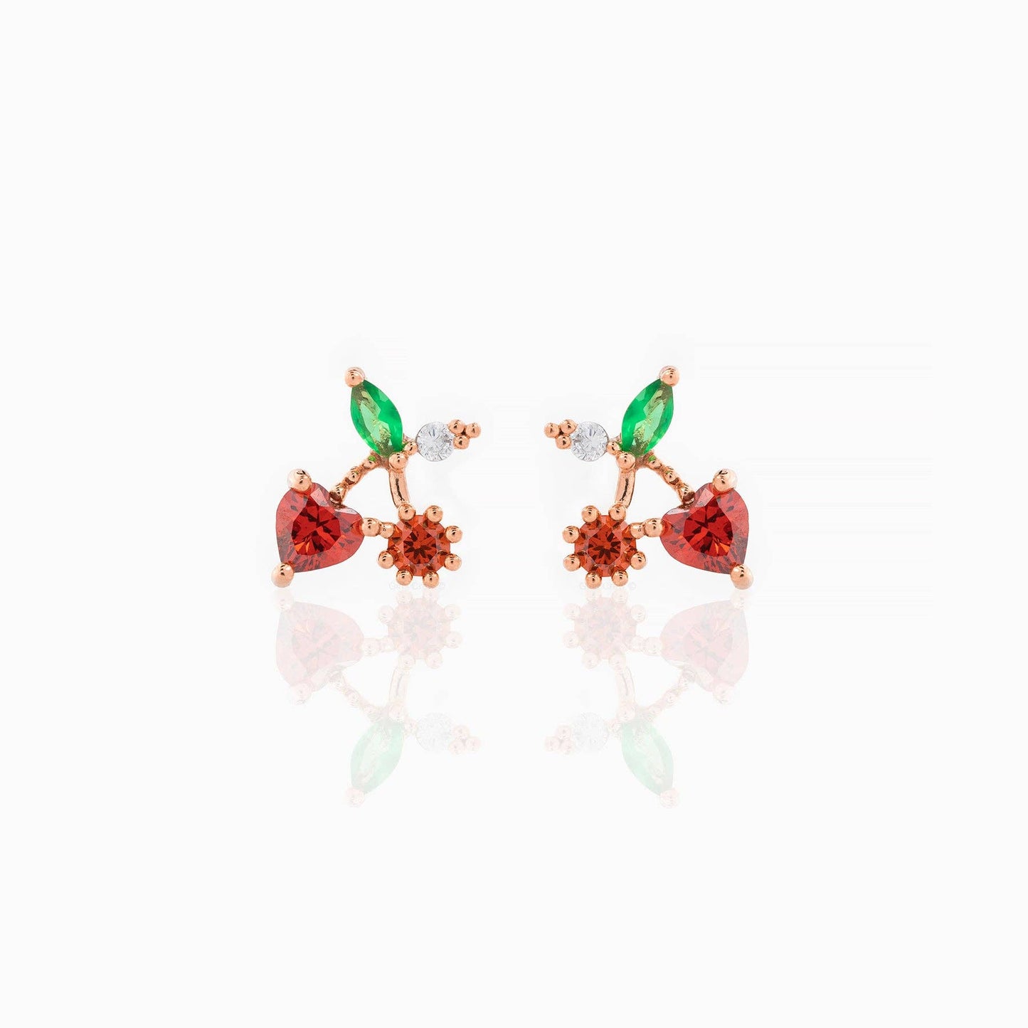 Cherry On Top Studs: Gold