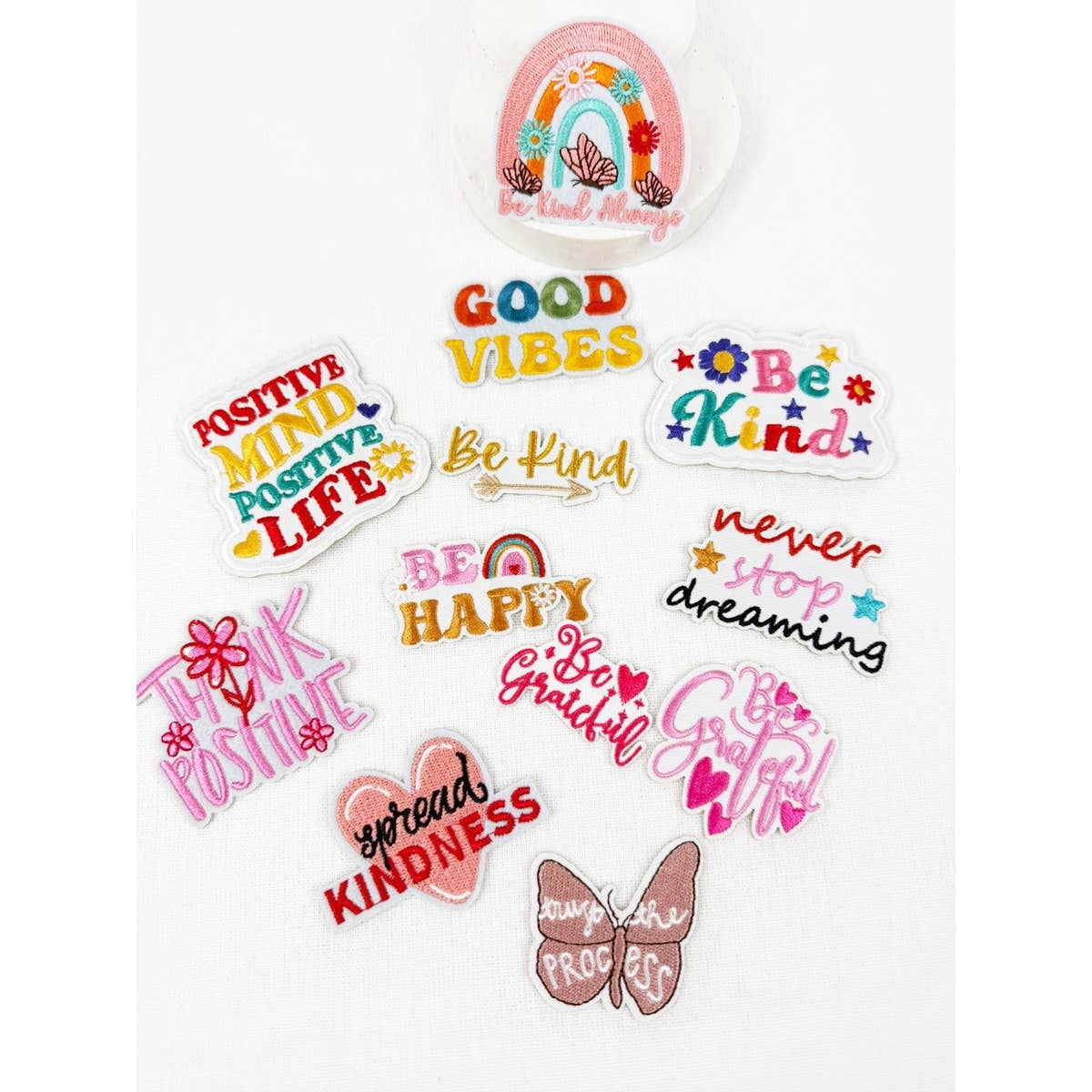 SELF CARE THEME Iron On Embroidered Patches