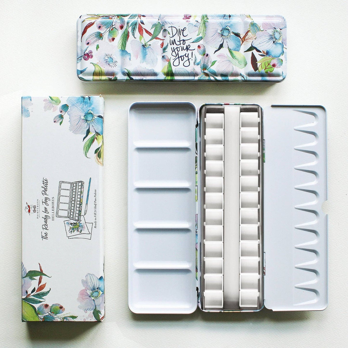 The Ready For Joy Empty Watercolor Palette - Hellebores