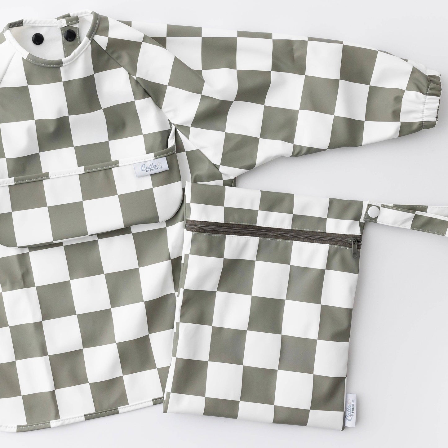 The Grayson Long Sleeve Bib - Checkered: BLACKOUT
