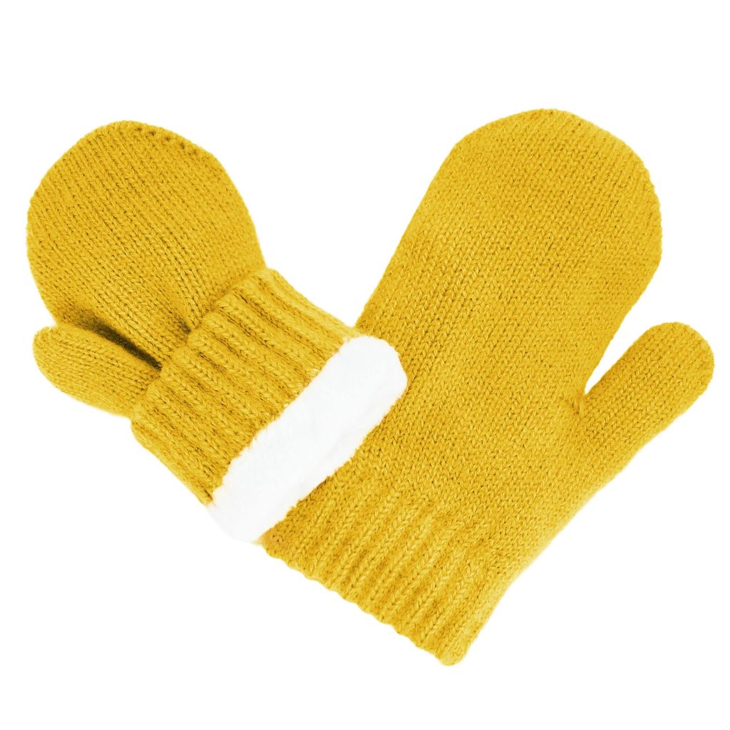 Jan & Jul - Knit Mittens - Mustard