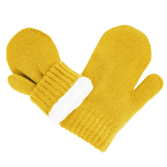 Jan & Jul - Knit Mittens - Mustard