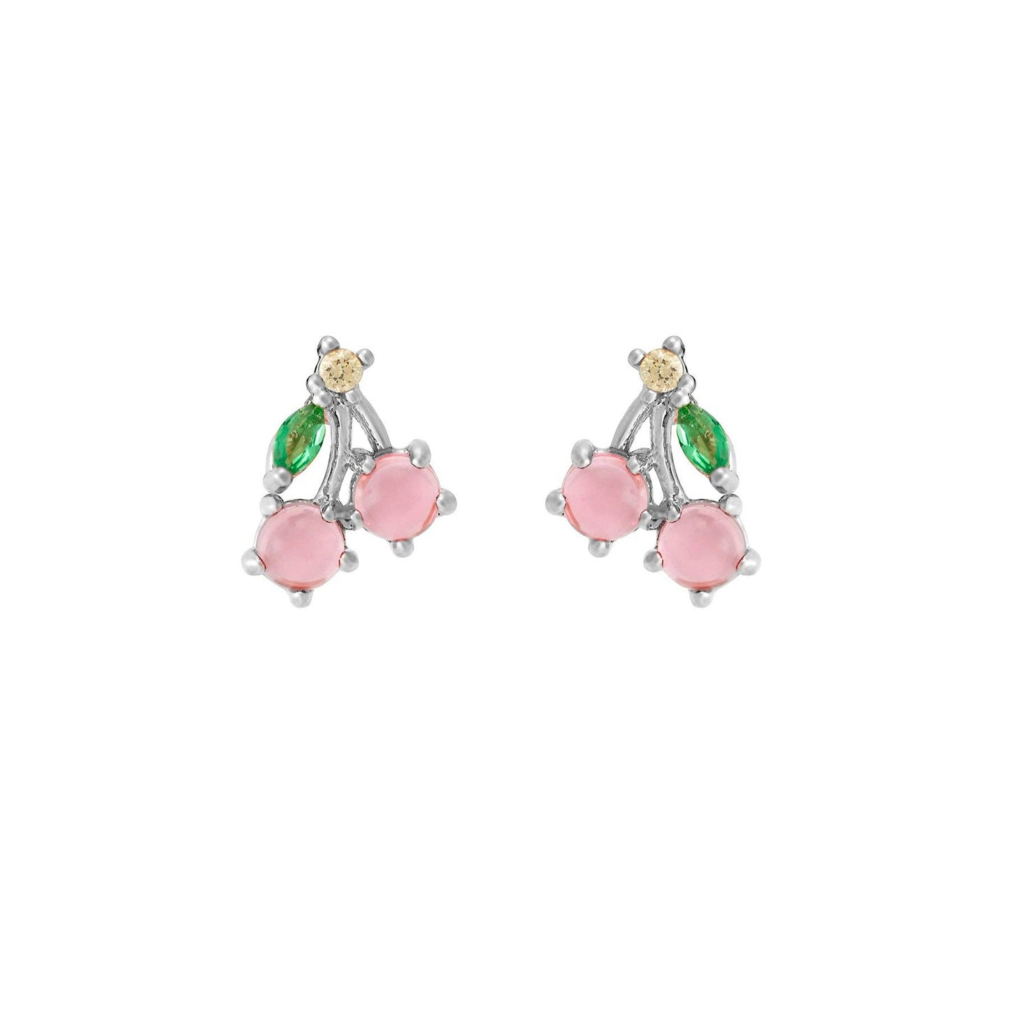 Cherry Studs: Gold