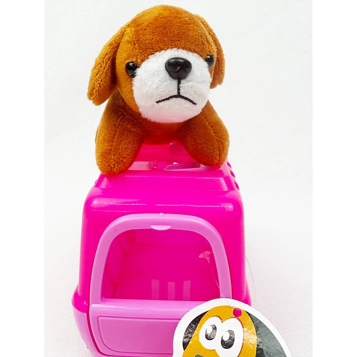 Adorable Plush Puppy dog Toy with Carrier