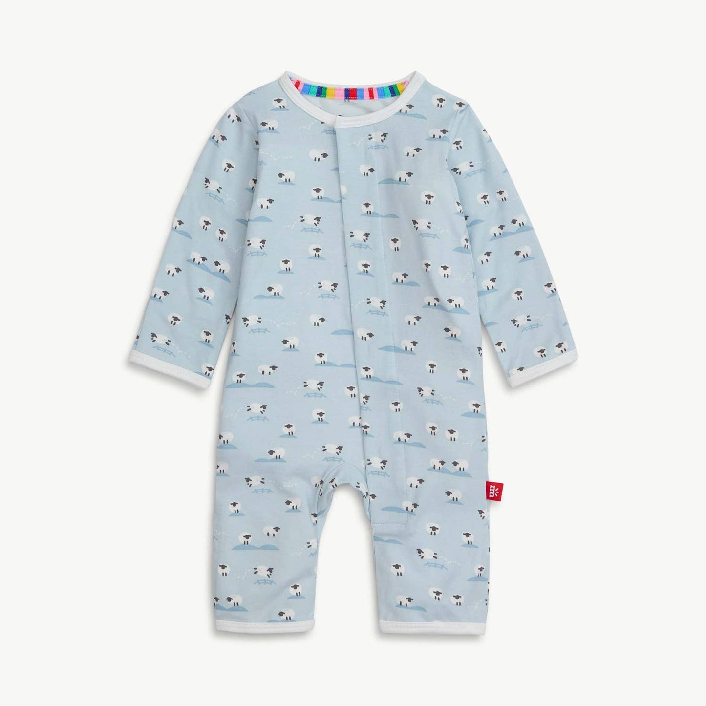 BAA BAA BABY BLUE MODAL MAGNETIC COVERALL: 400 / 3-6M