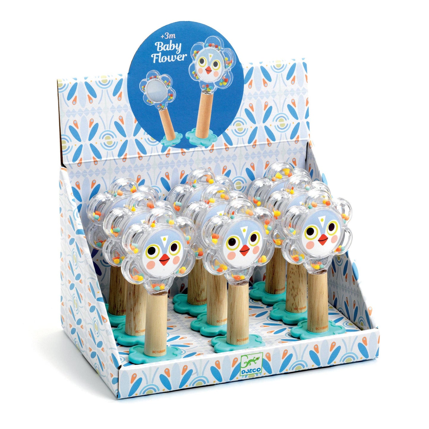 Baby White Baby Flower rattle